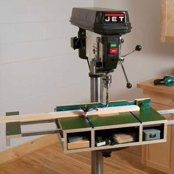 Tricked Out Drill Press Table - Downloadable Plan